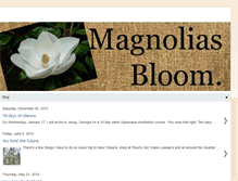 Tablet Screenshot of magnoliasbloom.blogspot.com