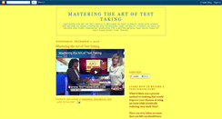 Desktop Screenshot of masteringtesttaking.blogspot.com