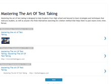 Tablet Screenshot of masteringtesttaking.blogspot.com