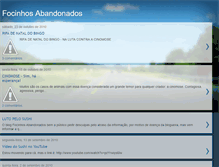 Tablet Screenshot of focinhosabandonados.blogspot.com