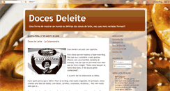 Desktop Screenshot of docesdeleite.blogspot.com