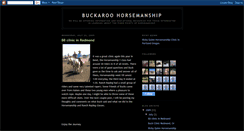 Desktop Screenshot of buckaroohorsemanship.blogspot.com