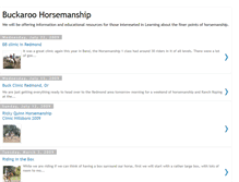 Tablet Screenshot of buckaroohorsemanship.blogspot.com