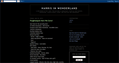 Desktop Screenshot of harrisinwonderland.blogspot.com