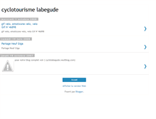 Tablet Screenshot of cyclotourismelabegude.blogspot.com