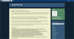 Desktop Screenshot of gregs-tech-tips.blogspot.com