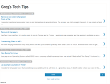 Tablet Screenshot of gregs-tech-tips.blogspot.com