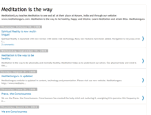 Tablet Screenshot of meditationguru.blogspot.com