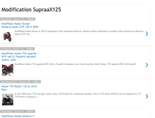 Tablet Screenshot of modification-supraax125.blogspot.com