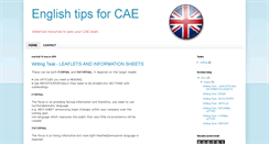 Desktop Screenshot of cae-tips.blogspot.com