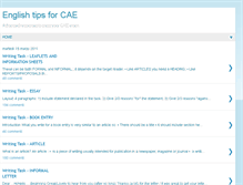 Tablet Screenshot of cae-tips.blogspot.com