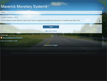 Tablet Screenshot of maverickmonetarysystems.blogspot.com