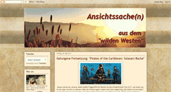 Desktop Screenshot of ansichtssachenwilderwesten.blogspot.com