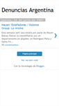 Mobile Screenshot of denunciasargentina.blogspot.com