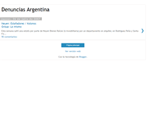 Tablet Screenshot of denunciasargentina.blogspot.com