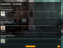Tablet Screenshot of happinessequalscreation.blogspot.com