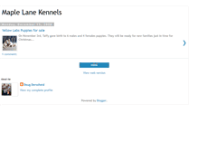 Tablet Screenshot of maplelanekennels.blogspot.com