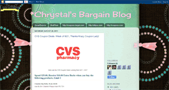 Desktop Screenshot of chrystalsbargainblog.blogspot.com