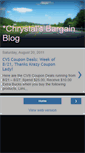 Mobile Screenshot of chrystalsbargainblog.blogspot.com