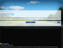 Tablet Screenshot of chrystalsbargainblog.blogspot.com