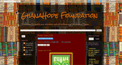 Desktop Screenshot of ghanahopefoundation.blogspot.com