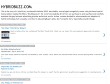 Tablet Screenshot of hybridbuzz.blogspot.com