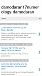 Mobile Screenshot of damodaran17numerology-damodaran.blogspot.com