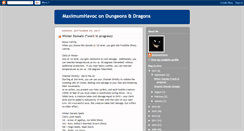 Desktop Screenshot of maximumhavocdungeonsdragons.blogspot.com