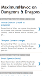 Mobile Screenshot of maximumhavocdungeonsdragons.blogspot.com