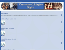 Tablet Screenshot of cancioneroliturgico.blogspot.com