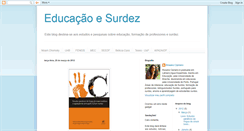Desktop Screenshot of educacaoesurdez.blogspot.com