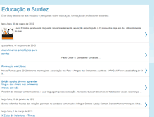 Tablet Screenshot of educacaoesurdez.blogspot.com