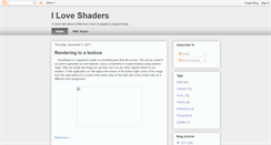 Desktop Screenshot of iloveshaders.blogspot.com