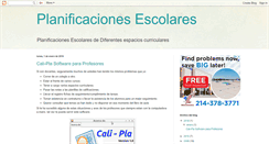 Desktop Screenshot of planificacionescurriculares.blogspot.com