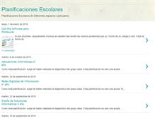 Tablet Screenshot of planificacionescurriculares.blogspot.com