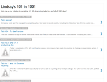 Tablet Screenshot of lindsays101in1001.blogspot.com