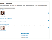 Tablet Screenshot of candy-manson.blogspot.com