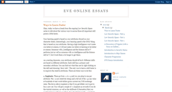 Desktop Screenshot of eve-essays.blogspot.com