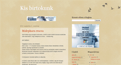 Desktop Screenshot of kisbirtok.blogspot.com