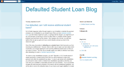 Desktop Screenshot of defaultedstudentloanblog.blogspot.com