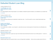 Tablet Screenshot of defaultedstudentloanblog.blogspot.com