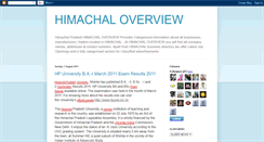 Desktop Screenshot of himachaloverview.blogspot.com