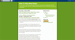 Desktop Screenshot of how-to-play-bass-guitar-tips.blogspot.com