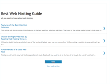 Tablet Screenshot of best-web-hosting-guide.blogspot.com