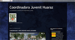 Desktop Screenshot of coordinadorajuvenilhuaraz.blogspot.com