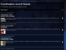 Tablet Screenshot of coordinadorajuvenilhuaraz.blogspot.com