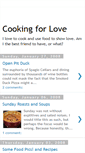 Mobile Screenshot of cookingforlove.blogspot.com