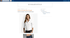 Desktop Screenshot of ecobabystyle.blogspot.com