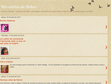 Tablet Screenshot of miscaritasdefieltro.blogspot.com