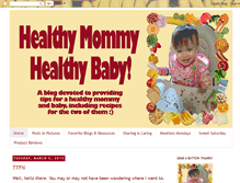 Tablet Screenshot of jessica-healthymommyhealthybaby.blogspot.com